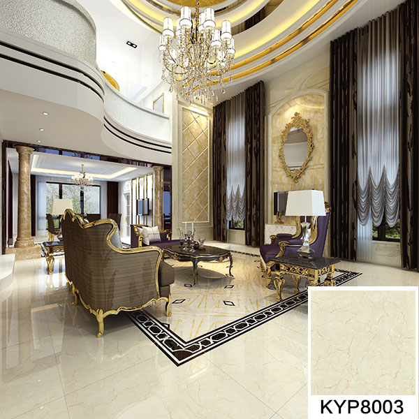 j9游戏大理石瓷砖：金线莎安娜KYP8003 铺贴成效