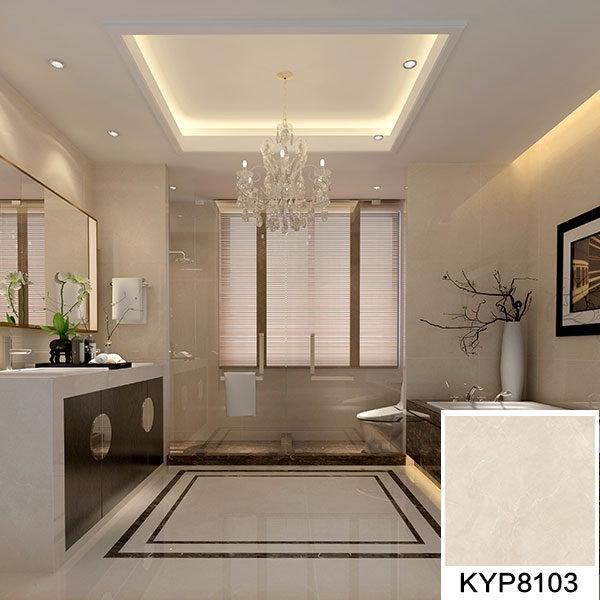03j9游戏欧瑞诺系列新世纪米黄KYP8103瓷砖地面铺贴成效图