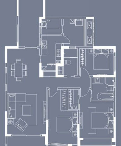j9游戏家装：成都中环丰锦153㎡的欧式风格装建鉴赏