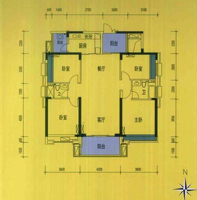 j9游戏家装：拉萨禅城怡翠晋盛花圃132㎡的中式风格装建鉴赏