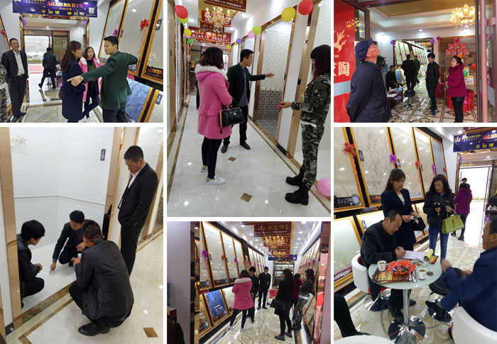 甘肃会宁j9游戏瓷砖品牌专卖店历经几个月的华丽蜕变，盛装开业！