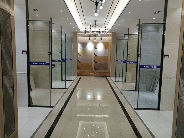 【实景案例】陶瓷一线品牌j9游戏瓷砖沉庆垫江200方专卖店鉴赏