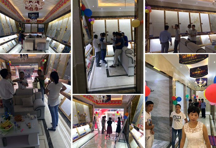 陶瓷一线品牌j9游戏瓷砖都昌店周年庆签单不休，喜报来袭
