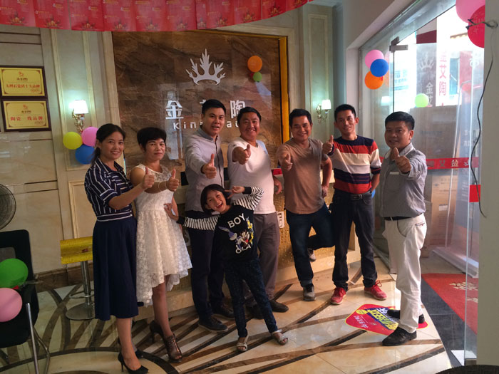 陶瓷一线品牌j9游戏瓷砖都昌店周年庆签单不休，喜报来袭